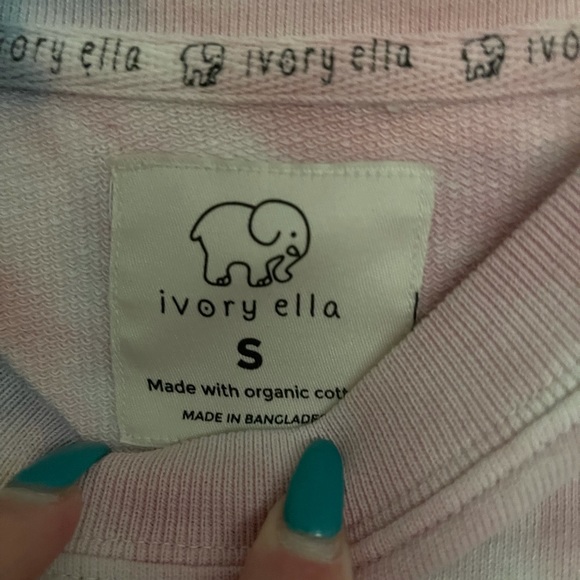 Ivory Ella Tie Dye Crewneck Sweatshirt - Picture 3 of 5